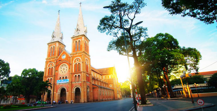 Notre-Dame Cathedral Basilica of Saigon, a symbol of the city's heritage.